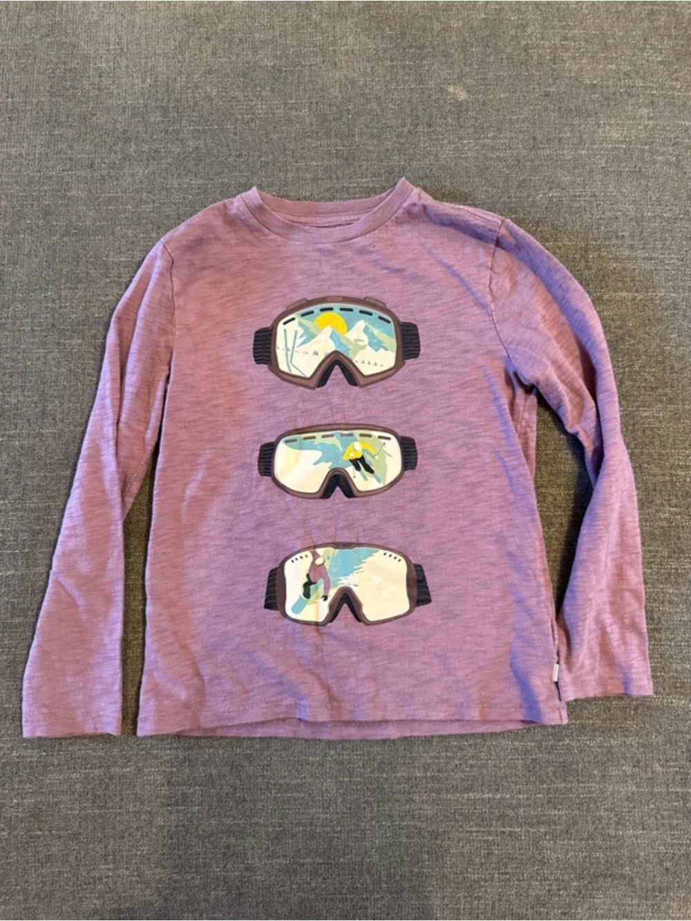 Gap Kids Long Sleeve Swim Shirt - Purple Goggles Graphic